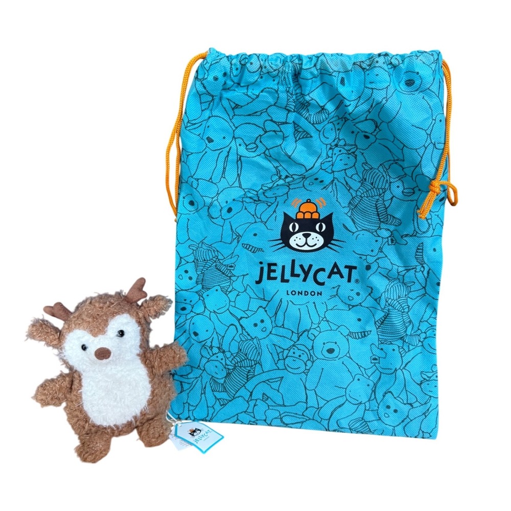 NWT Jellycat‎ Little Reindeer soft plush toy cute Xmas woodland stuffed animal